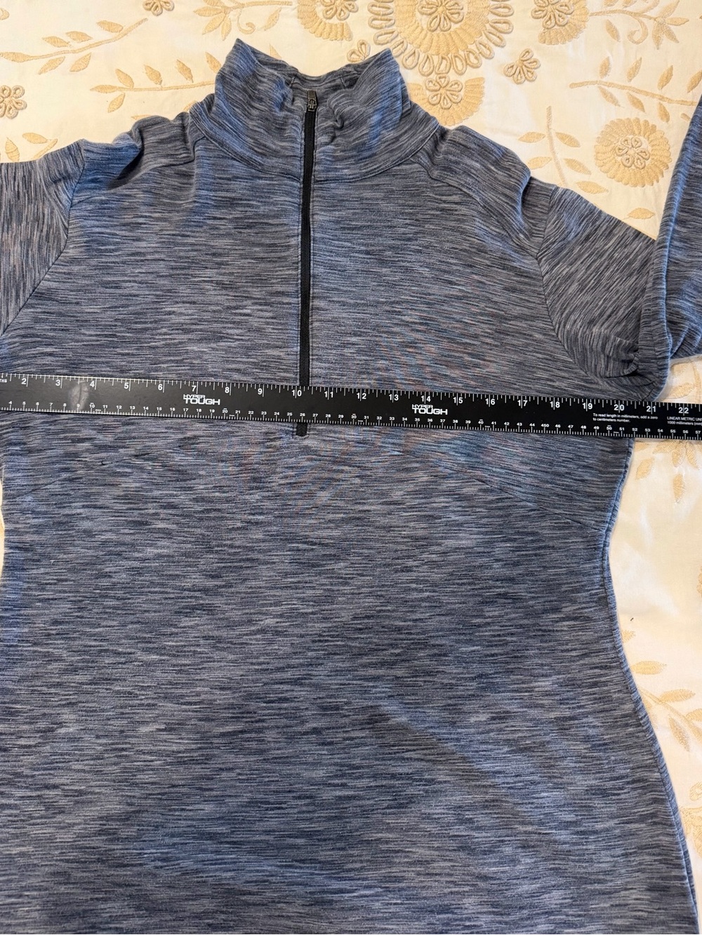 Women's Columbia Heathered Gray Performance Quarter-Zip - Picture 5 of 6